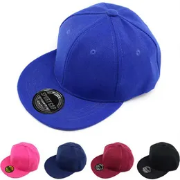 Stingy Brim Hats New Baby Baseball Hat Boys and Girls Childrens Hip Hop Light Board Casual Advertising Solid Color snapshot Q240403