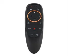 G10 Voice Air Mouse com 24 GHz sem fio 6 eixo giroscópio Microfone controle remoto para TV Smart TV Android Box PC3462435