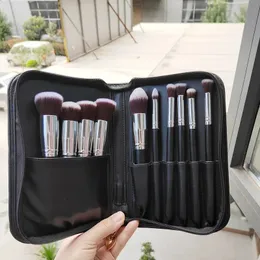 10 datorer Makeup Brush Set Soft Complete för nybörjare Softbristled Eye Shadow Contouring Tools 240403