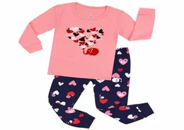 100 pamuk bebek pijamaları çocuk emnoriderlik kalp pijama pijama çocuk 27 yıl için çocuklar039s pijama bebek nightwear pijama5019988