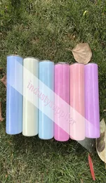 20oz UV Renk Değişiklikleri Güneş Işığı Sıska Kupalar Tumbler Sublimasyon Düz Boşluklar Tumbler Paslanmaz Çelik Su Şişesi Çift 6281130