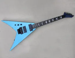 Vänsterhandad blå kroppselektrisk gitarr med Rosewood Fingerboard Black HardwareFering anpassade tjänster1653981