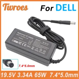 Moderbrädor Laptop Notebook Charger Adapter 19.5V 3.34A 7.4*5.0mm 65W för Dell Latitude E5440 E5470 19.5 E6540 E7440 E7450 E7250 E64440