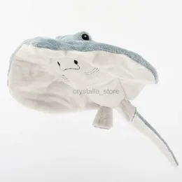 Filmy Pluszowa zabawka 30 cm LifeLike Manta Ray Devil Fish Plush Toys Śliczne miękkie nadziewane kreskówkowe lalki płaszczowe na prezent urodzinowy dla dzieci 240407