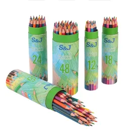 Карандаши 24 Цветные призмаколор цветной карандаш топ для покраски для школьных металлических цветных карандашных принадлежностей Профессиональный рисунок