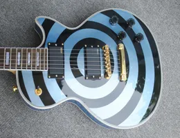 LOJA CUDDADA ZAKK WYLDE BULLSEYE METALLIC BLAT BLACE ELECTRIC GUITAR BLANCE BLOCO PARA PARAY COPY EMG PASSIVE PICKUPS GOLD HARD6197431