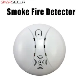 Kits Smarsecur 433mhz Wireless Smoke/Fire Detector for Wireless For Touch Keypad Panel Wifi GSM Home Security Burglar Voice Alarm