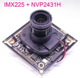 Luvas AHDM (720p) / CVBS 1/3 "EXMOR IMX225 CMOS +NVP2431 Módulo de placa de placa de placa da câmera CCTV +cabo OSD +lente M12 +IRC (suporte UTC)