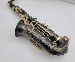 Imagem real Mark VI Tenor Saxofone BB TUNE BLACE Níquel lacado Gold Woodwind Instrument com acessórios de caixa98787541319320