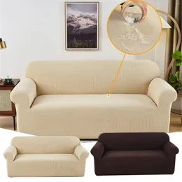 Stol täcker soffa slipcover hög stretchig soffa täckmaskin tvättbar spandex jacquard tyg mikrofiber