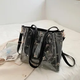 Umhängetaschen Mode Frauen große Größe Handtasche Tasche Damen Lässige Blumendruckdrucken Leinwand Graffiti -Tasche