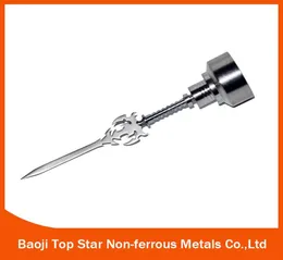 Titanium Nail Dabber Cera Carventing Tool 28mm Titanium Carb Cap Titanium Sword Fit 25mm Quartz Dish6744235