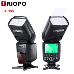 Torby Triopo TR988 Flash TTL TTL Szybkie synchronizacja Speedlite Flash dla Canon i Nikon 6D 60D 550D 600D D800 D700 Digital SLR Camera