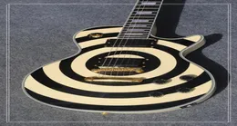 Custom Shop Zakk Wylde bullseye Dark Olive Yellow Black Electric Guitar EMG Pickups Flame Maple Neck Gold Hardware Tradition Tul1730797