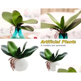 Fiori decorativi ghirlande vera touch phalaenopsis foglia pianta artificiale orco materiale ausiliario decorazione fiore finta pianta13929598 dh1gp