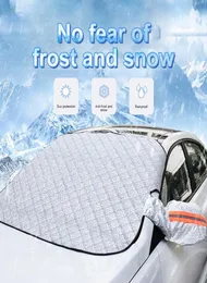 Snow Snow Ory pokrywka przedszkola osłona przeciwsłoneczna Ochronka na zewnątrz wodoodporne zimowe samochody przeciw lodowe mróz auto zewnętrzne okładka samochodu 6551320