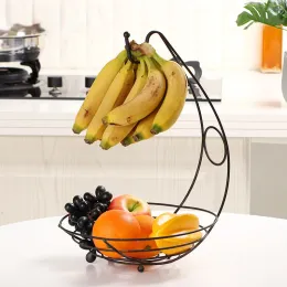 Корзины европейская домашняя железа кованая корзина мода креативная банановая корзина для хранения фрукты столовая настольная корзина для хранения рабочего стола