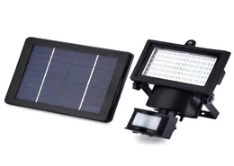 60 LEDS Güneş LED Taşıma ışığı IP65 Açık Beyaz Pir Hareket Sensörü Bahçe Yolu için LED Taşkın Işık Lambası Duvarı Acil Durum Aydınlatma 5676652