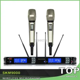 Microfones SKM9000 Wireless Microphone Mic UHF SKM 9000 2 Channel Professional System SKM9100 EM2050 för scenprestanda 240408