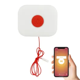 Pulsante Wolf Guard Wifi Tuya SOS Sistemi di allarme per la salute della salute Pulsante Sicurezza di allarme personale impermeabile con cottore per il bambino disabile