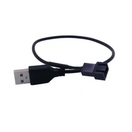 USB do 4Pin/3Pin Kabel adaptera wentylatora komputerowego 5V do 12V Złącze kabla zasilające