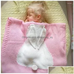 Coperte fasciatura a maglia S nata per bambini tappetino cognello di cotone cloghet gioca a tappeto animale moquette per bambini lettiera doccia regalo droplese dhncy dhncy