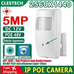 Kameras 5MP versteckt 3,7 mm Objektivsicherheit CCTV Mini IP -Kamera 48vpoe Sonde Indoor Smart Home H.265 HD Face Human Motion Xmeye Have -Klammer