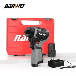 NANWEI 168V Lithiumion Cordless Drill Handheld Universal Brushless Double Speed Driver Screwdriver 240407