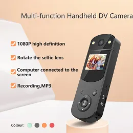 Telecamere Nuove D2 Digital Mini Body Camera 1080p Professional Handheld DV Cam HD Night Infrared Night Shooting Video Action Camera Mp3 Player