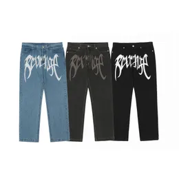 Jeans masculinos Baggy Harajuku Hip Hop calças de perna larga reta de grande tamanho Y2K Casual Mopping Black Streetwear 231018