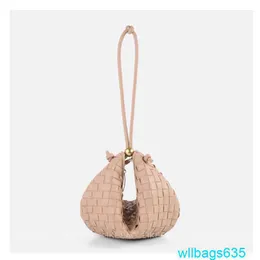 Totes Bags BottegVeneta Turn Pouch Handbags Small Golden Globe Weaving Cross Border Womens Bag Small Design Underarm Bag European and Americ have logo HB29RZ