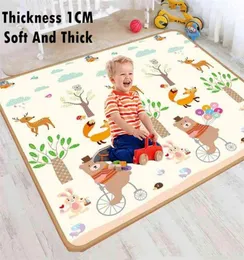 Thicken 1cm Foldable Baby Play Mat Xpe Puzzle Mat Educational Children039s Carpet in the Nursery Climbing Pad Kids Rug Games To9938106