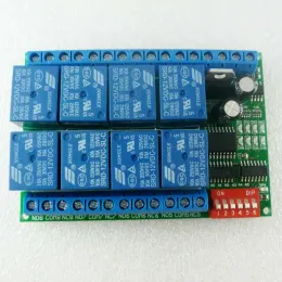 Bags R421a08 8ch Dc12v Rs485 Relay Module Modbus Rtu 485 Remote Control Switch for Plc Ptz Camera Security Monitoring
