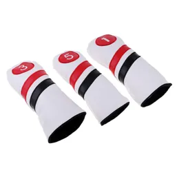 Водонепроницаемые PU Golf Head Covers 1 водитель 3 5 Fairway Woods Club Headcovers6548787