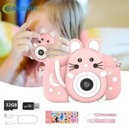 Connectors Children Camera per bambini 1080p Mini HD Video Music Digital Camera digitale per bambini Giocattoli educativi di regalo di compleanno con scheda SD
