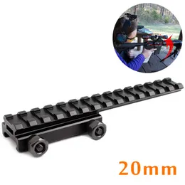 20 to 20mm bracket, 14 slots, elevated guide rail, aluminum alloy sight support 145mm