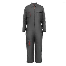 Motorcycle Apparel Long Sleeve Pockets Overalls Casual Jumpsuit Pants Workshop Working Clothes Dust-proof Protection Clothing