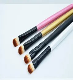 4 colori manico in legno per capelli sintetici Dettagli eyeliner Brush Spazzolo Professional Makeup Strumento per ombrello per ombre Br0256328699