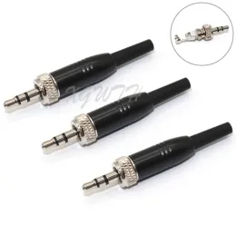 액세서리 1/8 3.5mm Sennheiser 소니 헤드셋 타이 클립 Lavalier 마이크 마이크 DIY 용 Male Lock Stereo Audio Adapter 마이크 커넥터