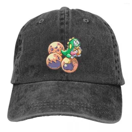 قبعات الكرة قبعات Bubble Bobble متعددة الألوان ذات ذروة شاي قبعة الشاي القمامة الشخصية حماية الحاجز