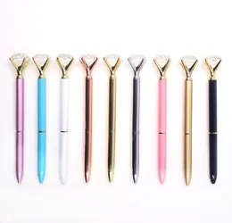 Kawaii Carat Ballpoint Crystal Pen Big Gem Metal Ball Pen с большой алмазной магической ручкой школьной школьной школьной принадлежности 5911703