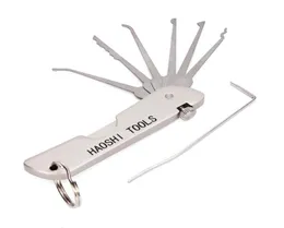 Top quality HAOSHI Jackknife 6 HOOK PICKS 6in1 household LOCKPICK set professional locksmith tool gift box7908653