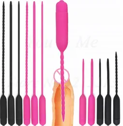 Neuer 10 -Geschwindigkeit langer Harnröhrenvibrator -Katheter -Penis -Stecker für Männer vibrieren Urethra Sound Dilatator Massager Dildo 2107204119088