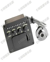 4 Bant EQ Gitar Ekolayzer Piezo Pikap Preamp Akustik Gitar Preamp Amplifikatör Tuner Profesyonel Aksesuarlar Gitar Parts2790244