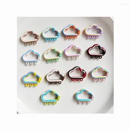 Bottles Colorful Cartoon Cloud Metal Lobster Claw Clasps Swivel Lanyards Snap Hooks For Bag Key Chains Connector Jewelry Making