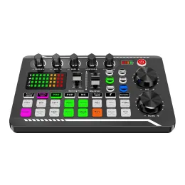 Stand F998 Scheda audio Microfono Mixer Kit 16 Effetti sonori di registrazione audio Audio Audio Mixing Console Amplificatore per PC telefonico