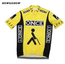 الرجال Nowgonow Bike Wear 2017 Cycling Jersey Lellow Clothing Retro Old Style Old Mtb Road Yellow Racing Maillot Ropa ciclism4980199