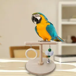 Other Bird Supplies Parrots Playstand Wood Free Standing Play Tabletop Portable Exercise Parrot