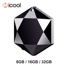 Oyuncular Kolye Mini Digtal Ses Kaydedici 16GB 32GB USB Şarj Edilebilir Gizli Mikro Diktafon Uzun Standby Mini Kaydedici Müzik Çalar