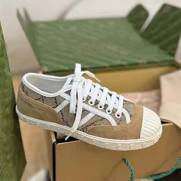 Hochwertige Designerschuhe Männer Frauen Freizeitschuhklassiker rennen Schuhen Brand Leinwand Jacquard Sneakers 35-45 mit Kasten